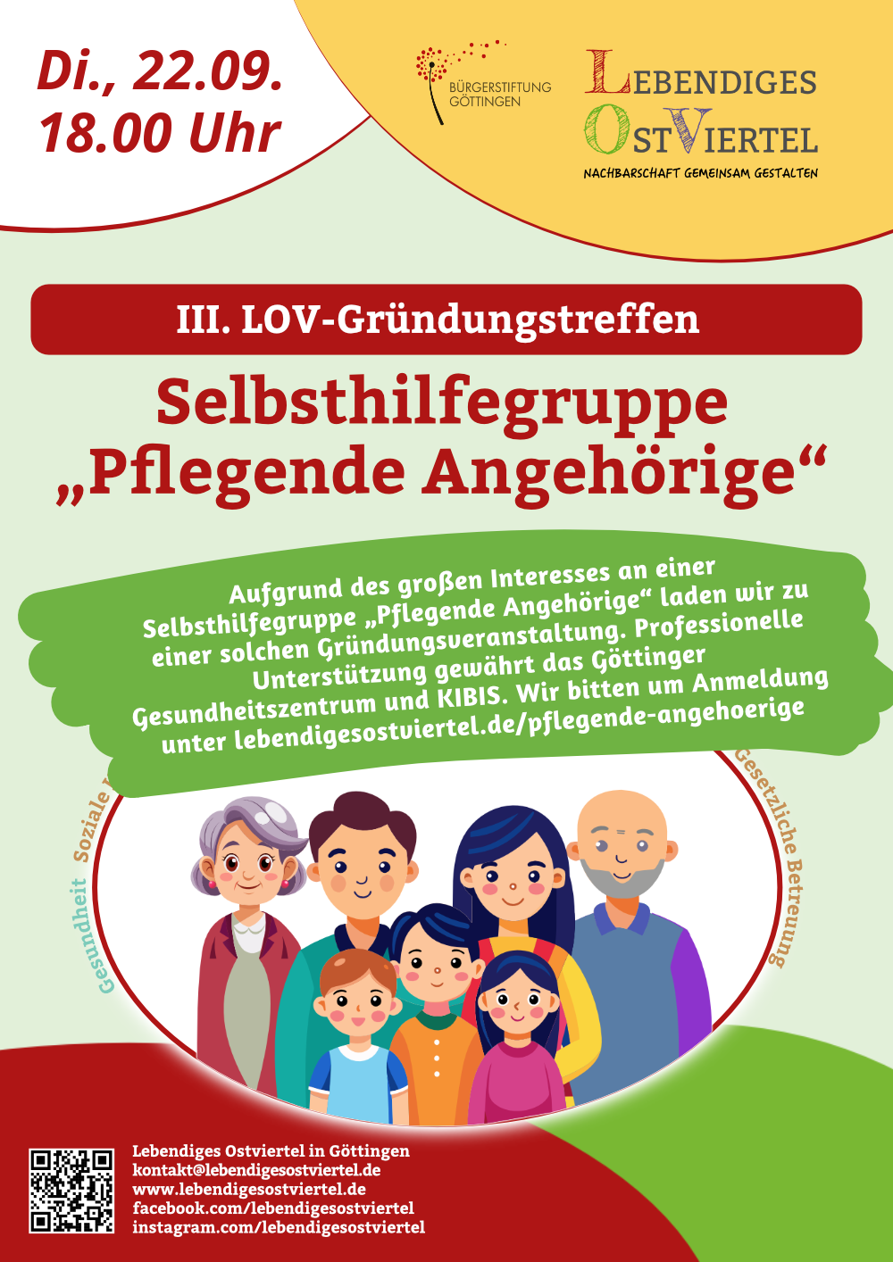 III. Gründungstreffen der Selbsthilfegruppe "Pflegende Angehörige" im LOV