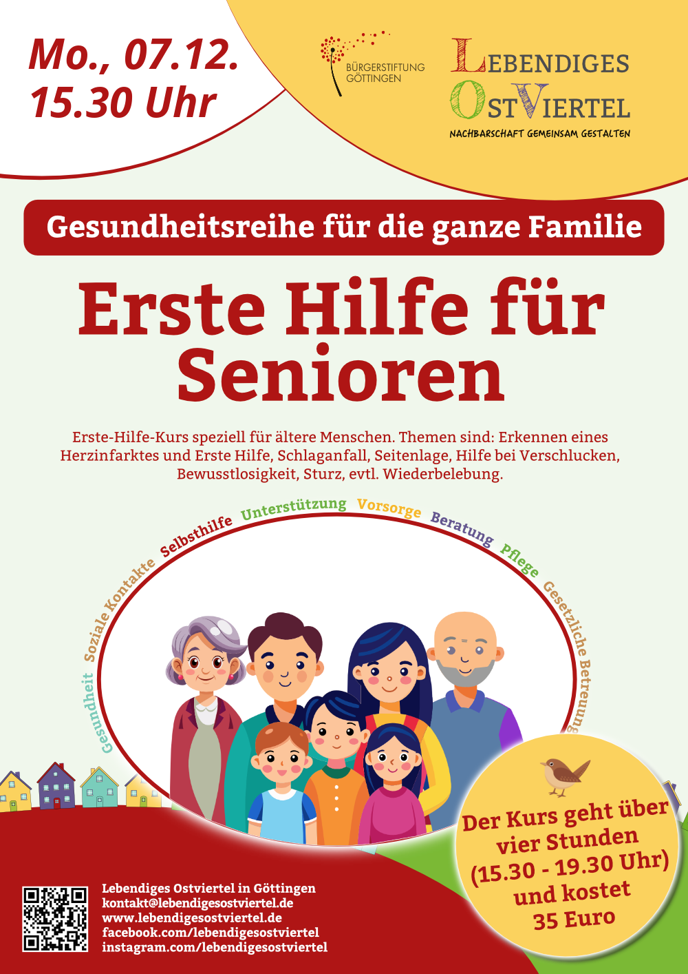 Erste Hilfe für Seniorinnen und Senioren im LOV